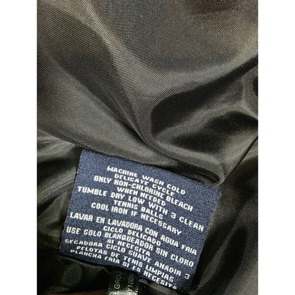 Y2K Style Dockers Black Puffer Jacket Men's L Insulated Winter Coat - Picture 15 of 16